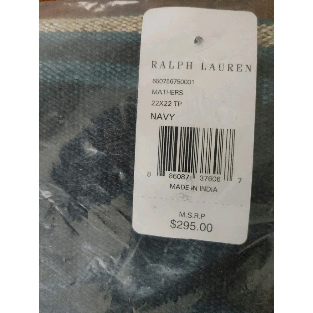 Ralph Lauren NEW Mathers Throw Pillow Cover 22x22 Cottage Boho